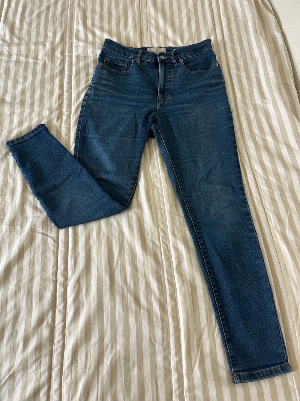 Everlane Dark Blue Skinny Jeans Women's Size 26 Stretch Denim Slim Fit